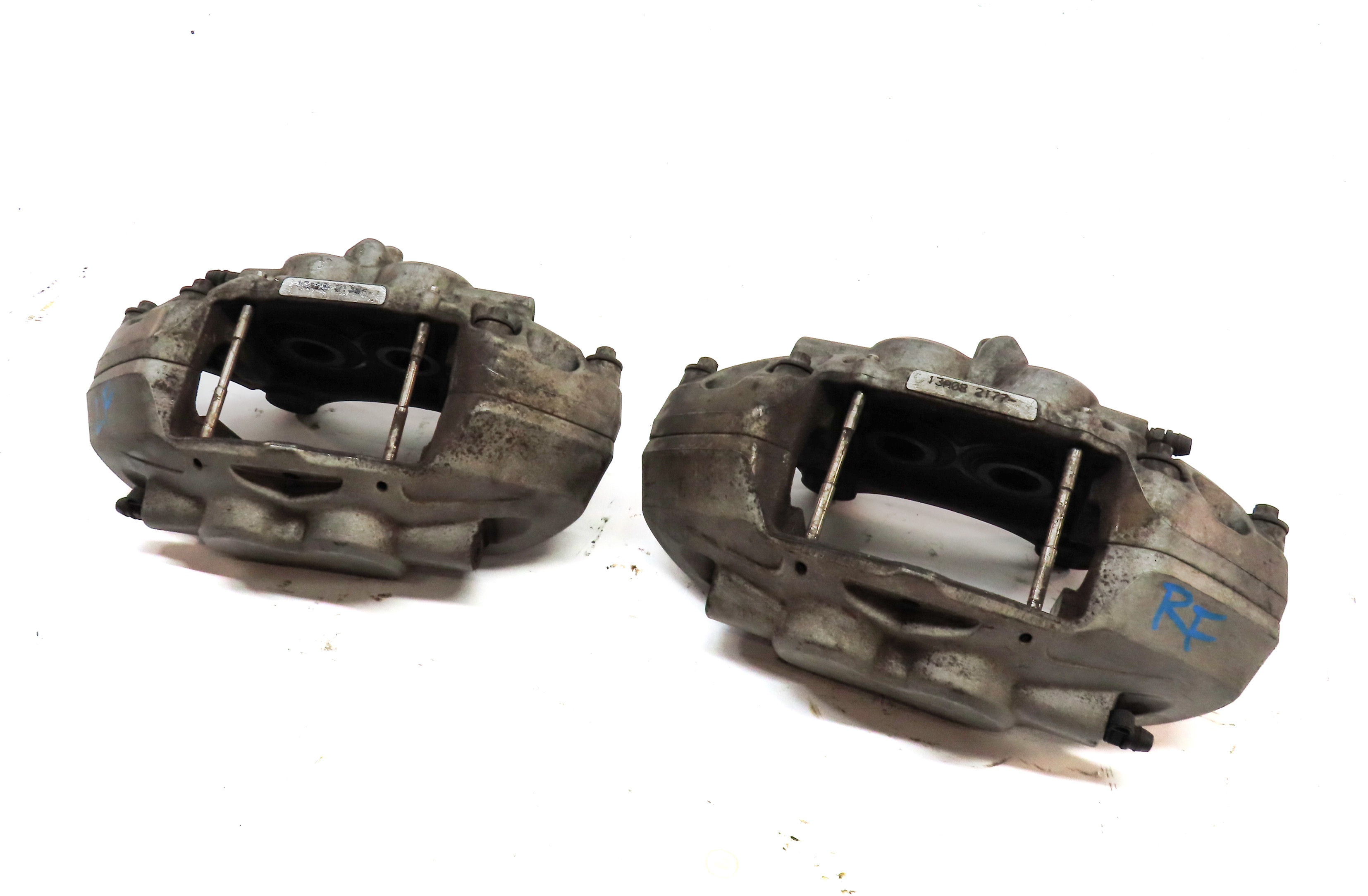 13-19 BMW 3 4 SERIES (F30 F32) FRONT LEFT & RIGHT BREMBO BRAKE CALIPER SET/2 — exact item pictured